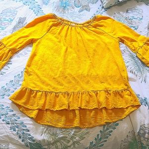 Mustard yellow mid sleved shirt (old navy)